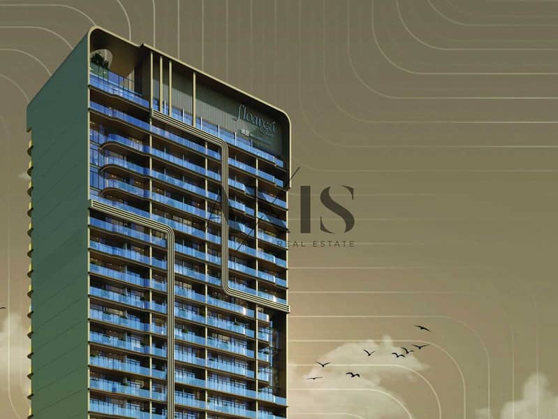 位于朱美拉环形村(JVC)，JVC第10区，Floarea Skies 1 卧室的公寓 1081920 AED - 12113226