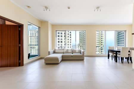 1 Bedroom Flat for Rent in Dubai Marina, Dubai - Chiller Free | High Floor | Unfurnished