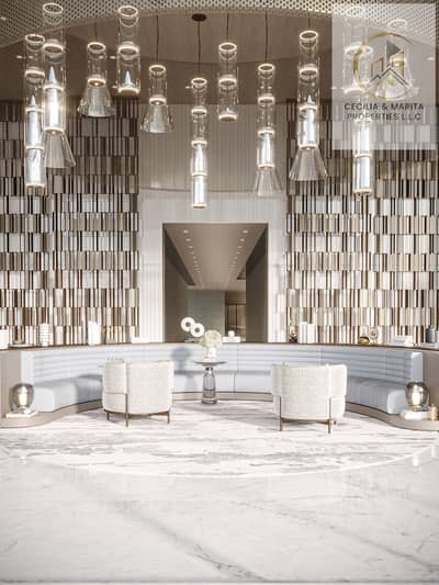 3 Bedroom Flat for Sale in Arjan, Dubai - Lobby lounge area. jpg