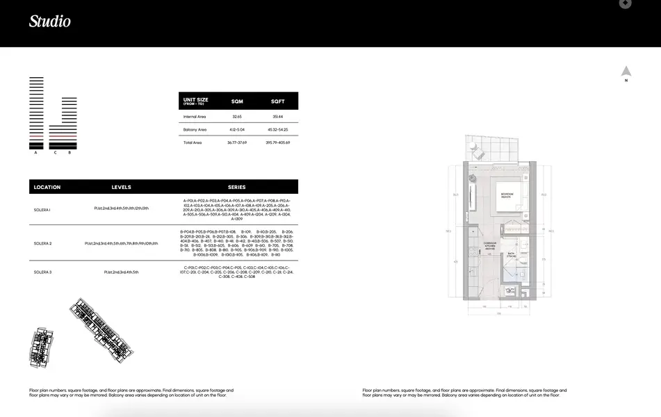0 BR floor plan