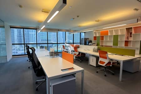 Office for Rent in Jumeirah Lake Towers (JLT), Dubai - Furnished | Lake View | Near Metro