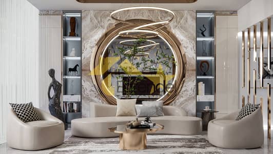 شقة 1 غرفة نوم للبيع في مثلث قرية الجميرا (JVT)، دبي - 1BHK-LIVING-VIEW-1. jpg