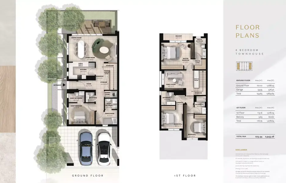 4 BR floor plan