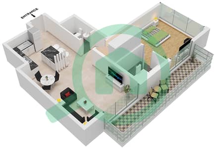 O Ten - 1 Bedroom Apartment Unit 1 FLOOR 2-10 Floor plan O Ten - 1 Bedroom Apartment Unit 1 FLOOR 2-10 Floor plan