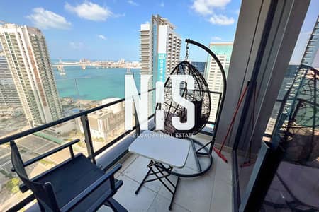 Studio for Rent in Al Reem Island, Abu Dhabi - Ready to Move in | Cozy Studio | Sea View with Balcony