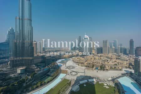 2 Bedroom Flat for Sale in Downtown Dubai, Dubai - Full Burj-Fountain View | High Floor | Vacant