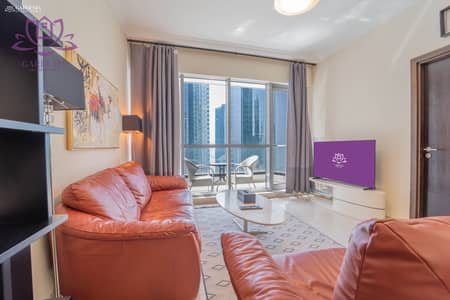 1 Спальня Апартамент в аренду в Дубай Марина, Дубай - Living 2. jpg