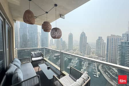 3 Bedroom Flat for Rent in Dubai Marina, Dubai - 2 PARKING SLOTS | HIGH FLOOR | VACANT | UPGRADED
