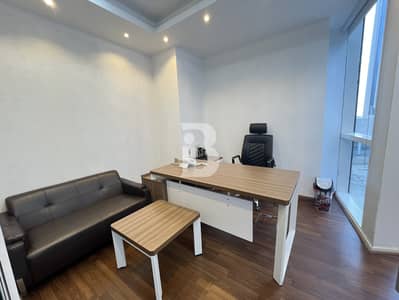 Office for Rent in Business Bay, Dubai - Fully Furnished | Near Metro | Partitioned