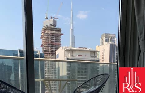 1 Bedroom Apartment for Rent in Business Bay, Dubai - Fully Furnished | High Floor | Burj Khalifa View