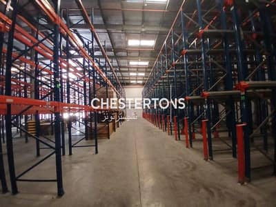 Warehouse for Rent in Jebel Ali, Dubai - WAREHOUSE FOR RENT I JAFZA NORTH I WITH RACKING