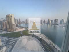 شقه غرفتين وصاله للايجار السنوي مساحه كبيره اطلاله بحريه