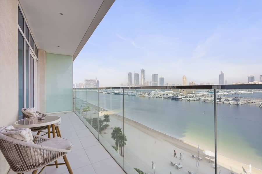 Luxury beach house with mesmerizing skyline view