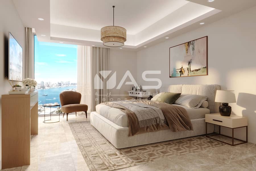9 Standard Apt Bedroom Ajman Creek Towers. jpg
