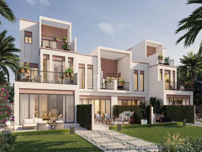 位于大马士革湖住宅，布拉瓦海岸别墅 5 卧室的联排别墅 4000000 AED - 11381381
