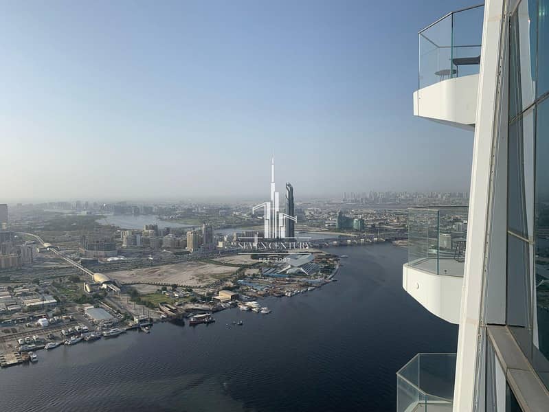 Creek And Burj Khalifa View | Penthouse