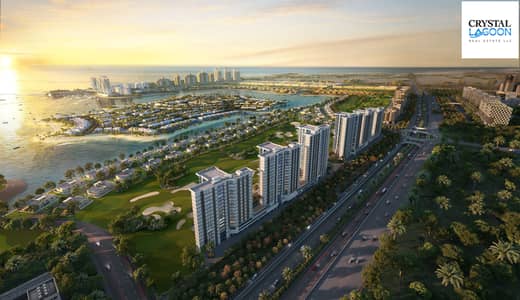2 Bedroom Flat for Sale in Al Hamra Village, Ras Al Khaimah - 1. Aerial Evening. jpg