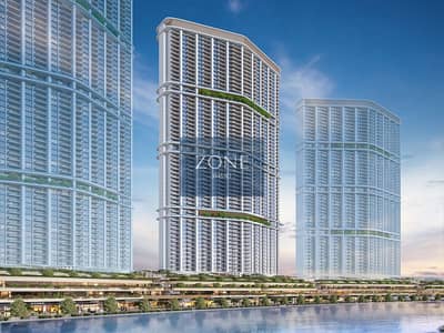 布卡德拉社区， 迪拜 2 卧室公寓待售 - A6_DIMOND TOWER_CANAL SIDE_DAY VIEW_RENDER. jpg