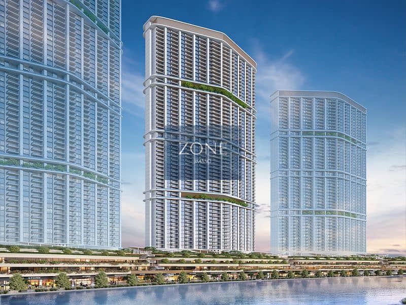 4 A6_DIMOND TOWER_CANAL SIDE_DAY VIEW_RENDER. jpg