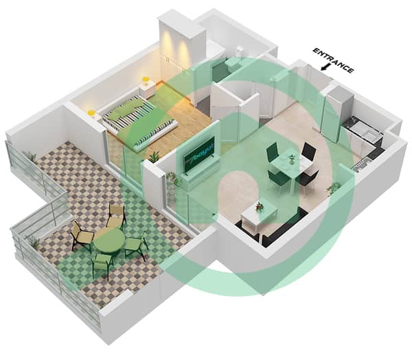 Type 1D6-1 Unit 3 Ground Floor