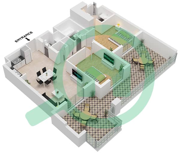 Type 2B8-1 Unit 6 Ground Floor