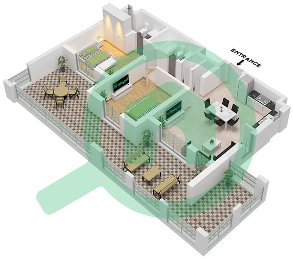 Type 2C1-9 Unit 08 Floor 1