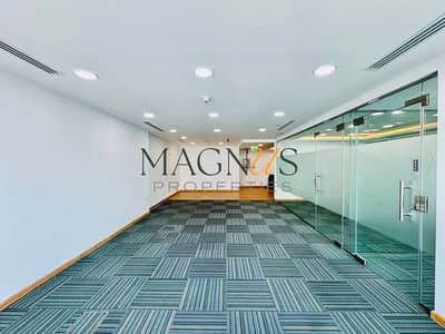 Office for Rent in Jumeirah Lake Towers (JLT), Dubai - FITTED | 2 GLASS PARTITIONS | CLOSE TO METRO