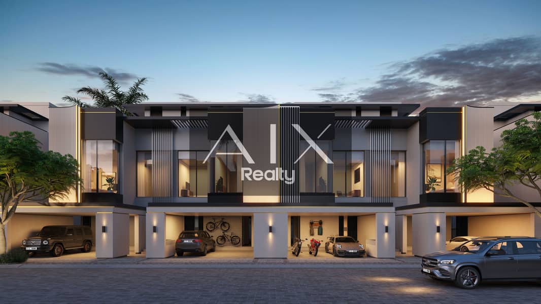 10 Townhouses - front view - night. jpeg