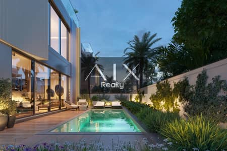 تاون هاوس 3 غرف نوم للبيع في مدينة محمد بن راشد، دبي - The Riverine villa - poolside view. jpeg