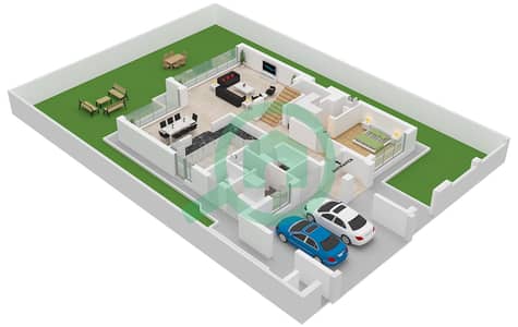 Nad Al Sheba Villas - 4 Bedroom Villa Type A Floor plan