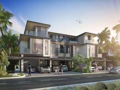 فیلا 4 غرف نوم للبيع في داماك لاجونز، دبي - Morocco Townhouse - 5 Bedroom Front. jpg