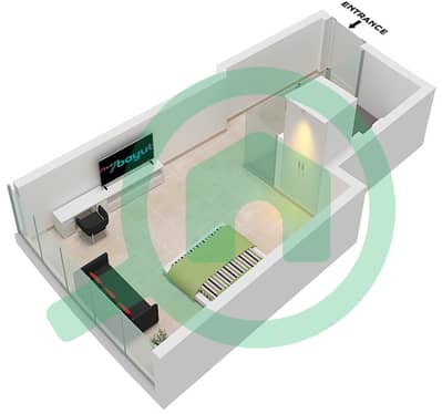 Ciel Tower - Studio Apartment Unit 3 FLOOR 40-46,49-53 Floor plan