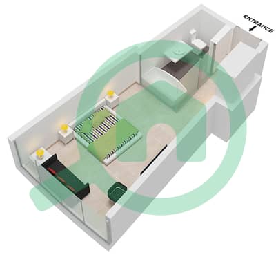 Ciel Tower - Studio Apartment Unit 14 FLOOR 40-46,49-53 Floor plan