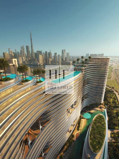 استوديو  للبيع في الخليج التجاري، دبي - Aquarise Exterior-8. jpg