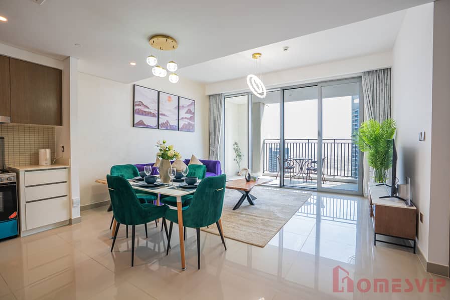 Spacious 1BHK in 17 Icon Bay | Fully Furnished | Higher Floor | Stunning Canal & Harbour Views | Last minute Offer!