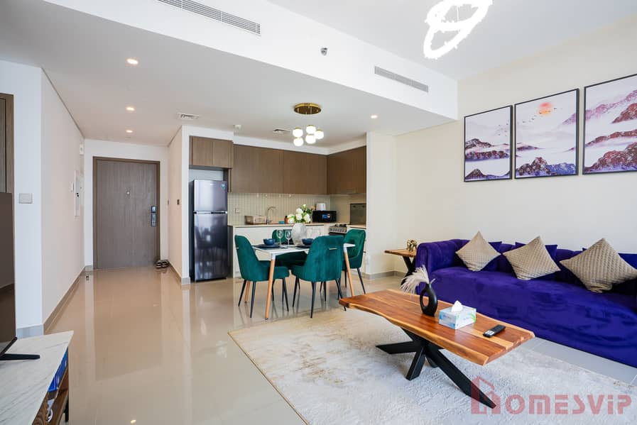 Spacious 1BHK in 17 Icon Bay | Fully Furnished | Higher Floor | Stunning Canal & Harbour Views | Last minute Offer!