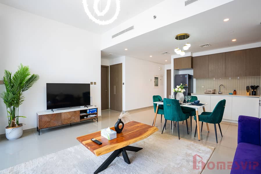 Spacious 1BHK in 17 Icon Bay | Fully Furnished | Higher Floor | Stunning Canal & Harbour Views | Last minute Offer!