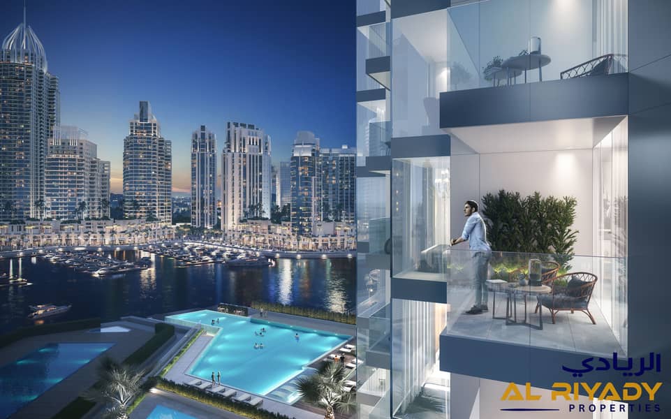 10 Balcony facing pool & marina. jpg