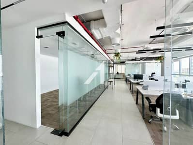 Office for Rent in Al Barsha, Dubai - Office facing main SZR | Fully Fitted | Near Metro