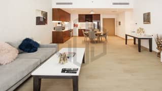 Large furnished 1BR with beautiful seaviews