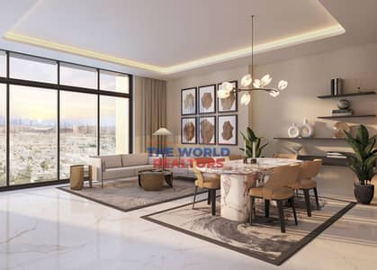 3 Bedroom Flat for Sale in Al Furjan, Dubai - Living Room View. jpg