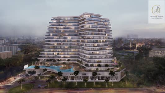 2 Bedroom Apartment for Sale in Arjan, Dubai - Evening Front. jpg