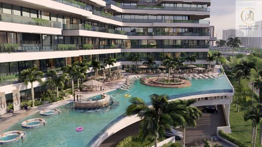 2 Bedroom Apartment for Sale in Arjan, Dubai - 11_Podium Pool 02 (No People). jpg