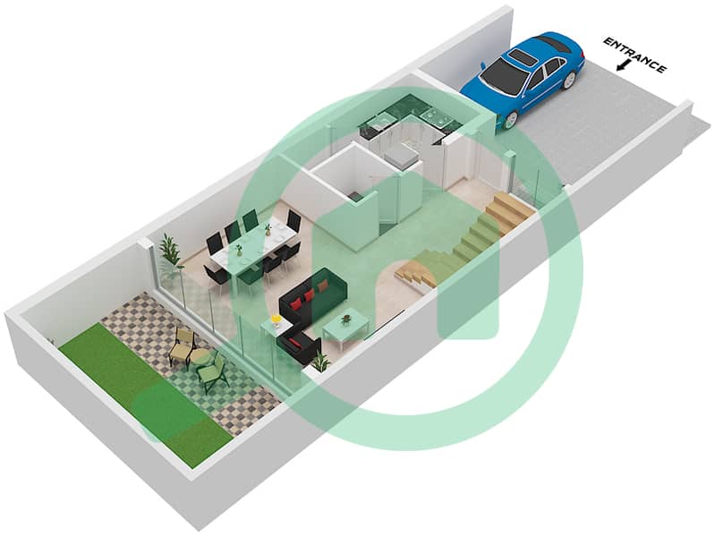 Eterno Prestige Villas - 4 Bedroom Villa Type TH12-M (FUTURE EXPANSION) Floor plan Type TH12-M (Future Expansion) Floor Ground interactive3D