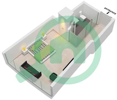 Ciel Tower - Studio Apartment Unit 20 FLOOR 40-46,49-53 Floor plan