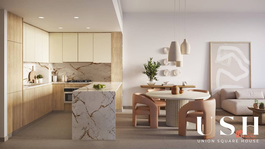 5 DISTRIKT Ghaf Woods_2BD Kitchen & Livingroom Terra_Light. jpg