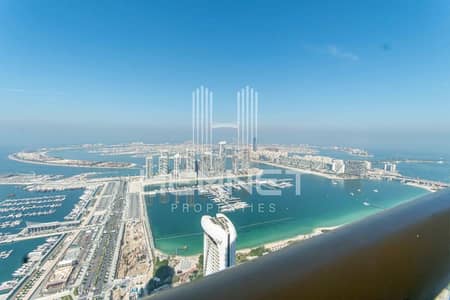 4 Bedroom Flat for Rent in Dubai Marina, Dubai - Fully Furnished and Upgraded | Partial Palm View