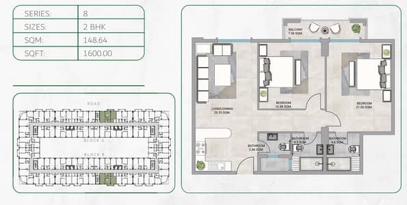 2 Bedroom Apartment for Sale in Ajman Uptown, Ajman - Screenshot 2025-07-12 145835. png