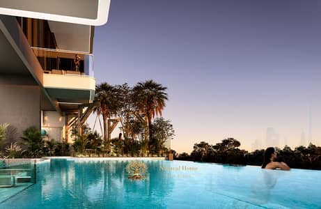 شقة 2 غرفة نوم للبيع في مجمع دبي لاند ريزيدنس، دبي - Pool Night. png