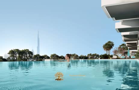2 Cпальни Апартамент Продажа в Комплекс Дубай Резиденс, Дубай - POOL 1. jpg